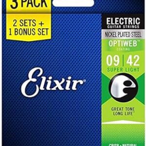 Elixir19002 Optiweb Electric Guitar Strings (6 Strings)