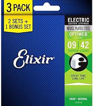 Elixir19002 Optiweb Electric Guitar Strings (6 Strings)