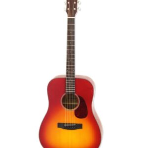 ARIA - 111 MTCS Satin Cherry Sunburst Dreadnought Acoustic Guitar (Spruce/Mahogany)