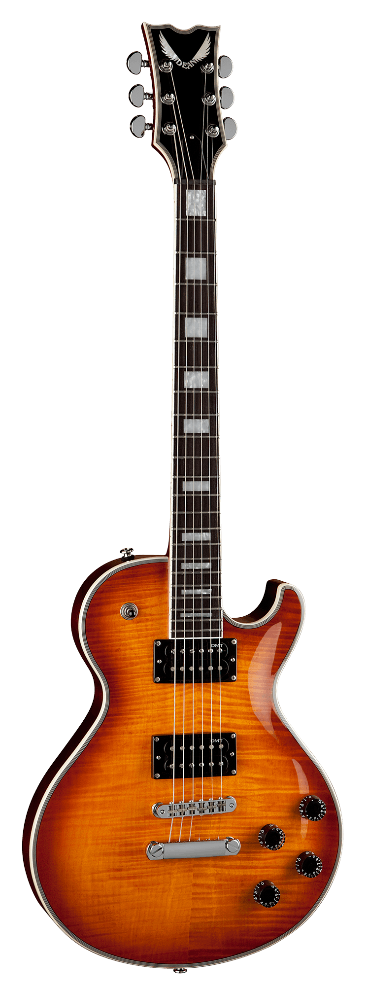 Dean Thoroughbred Deluxe - Trans Amber Exquisite Guitar